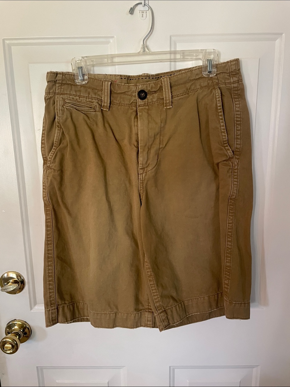 American Eagle Outfitters Tan Flat-Front Men's Shorts